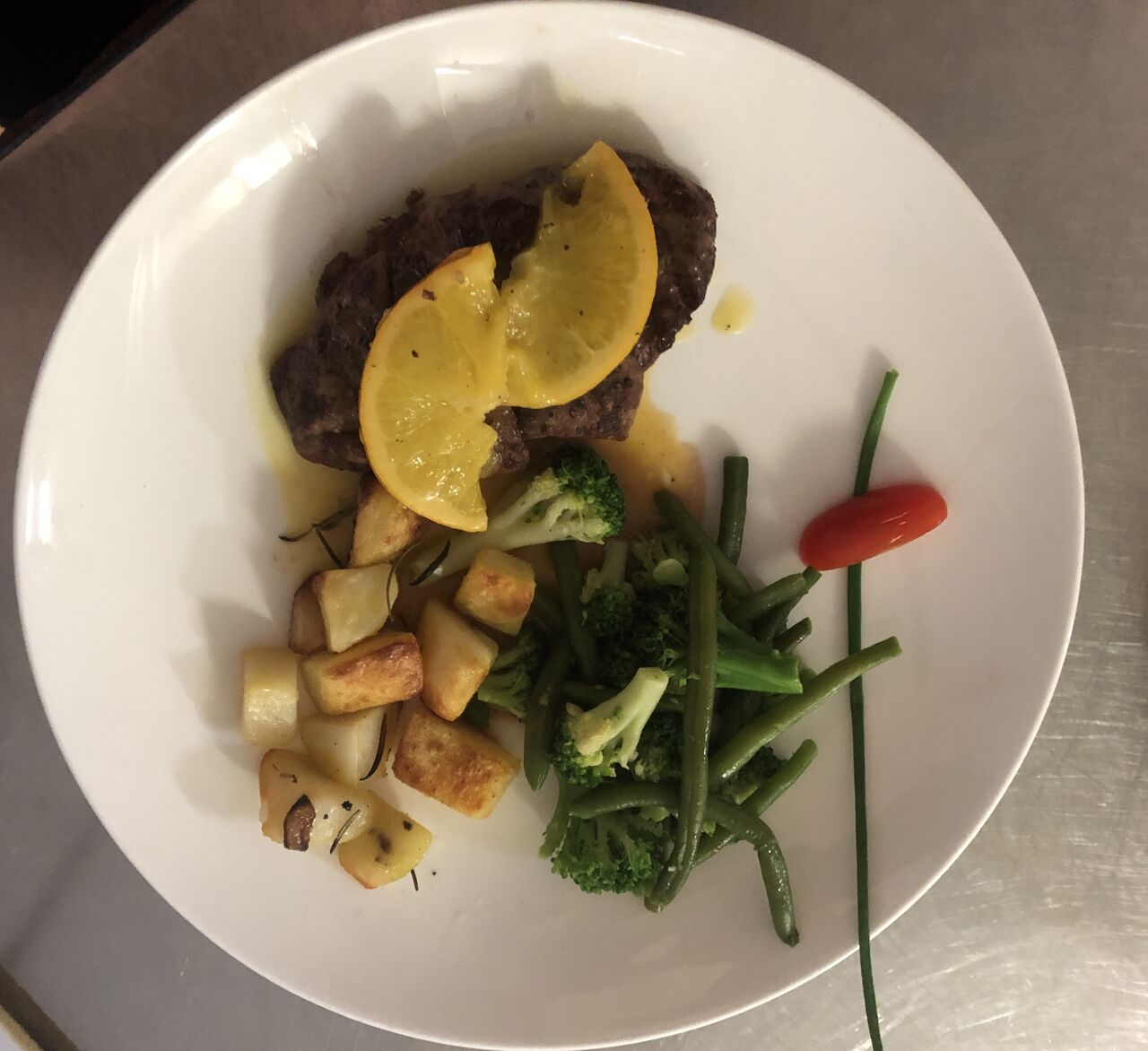 Entenbrust in Orangensauce