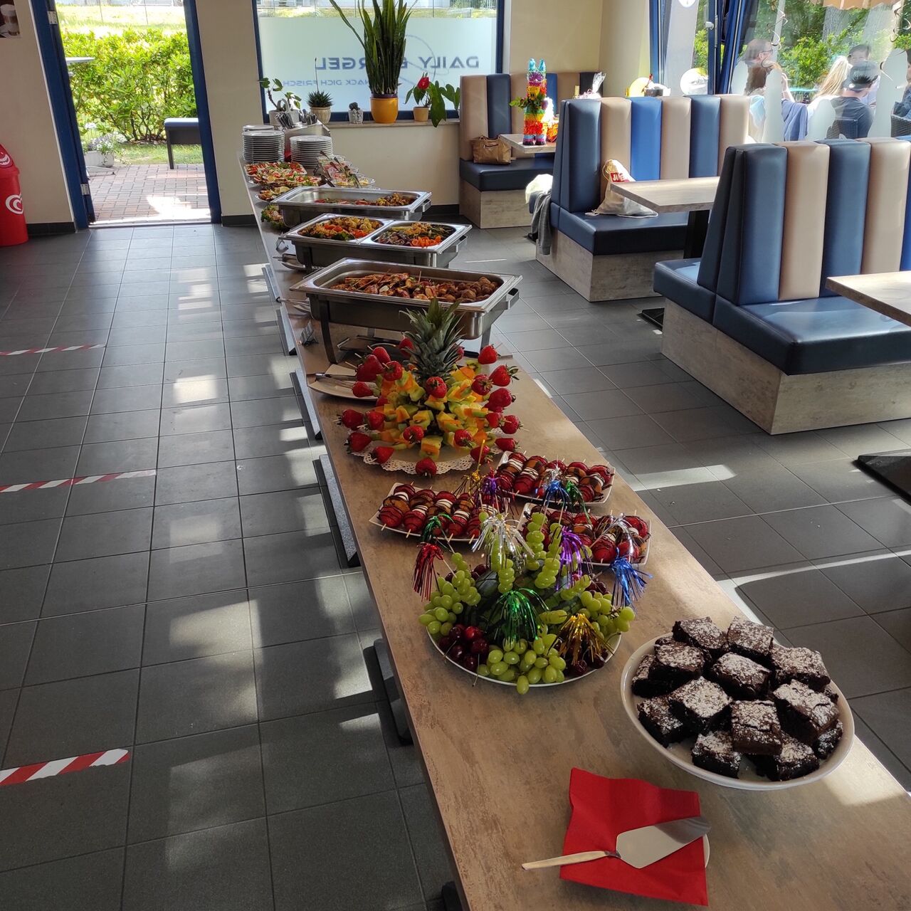 Unser abwechslungsreiches Angebot bietet auch reichlich vegetarische Leckerbissen. 