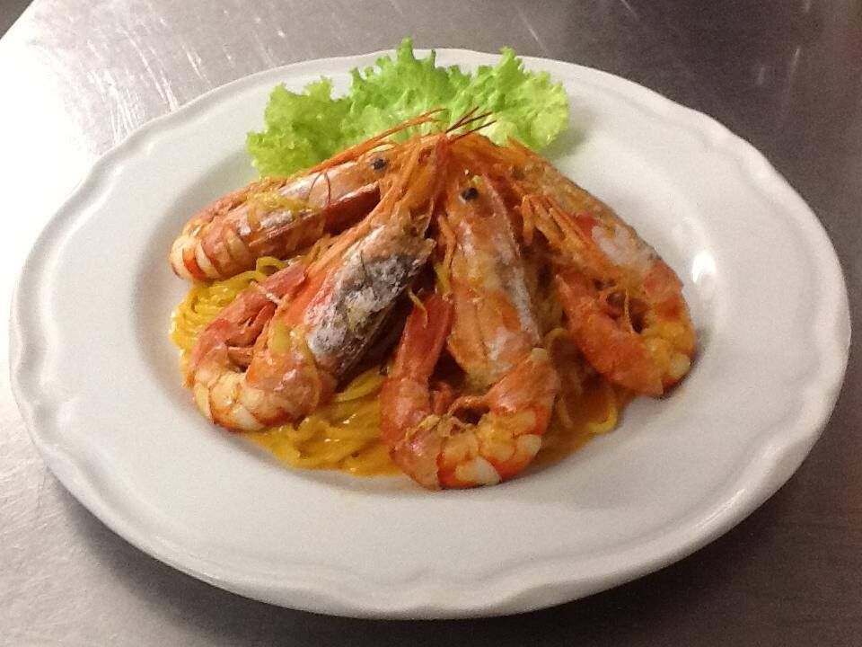 Tagliolini con gamberi argentini