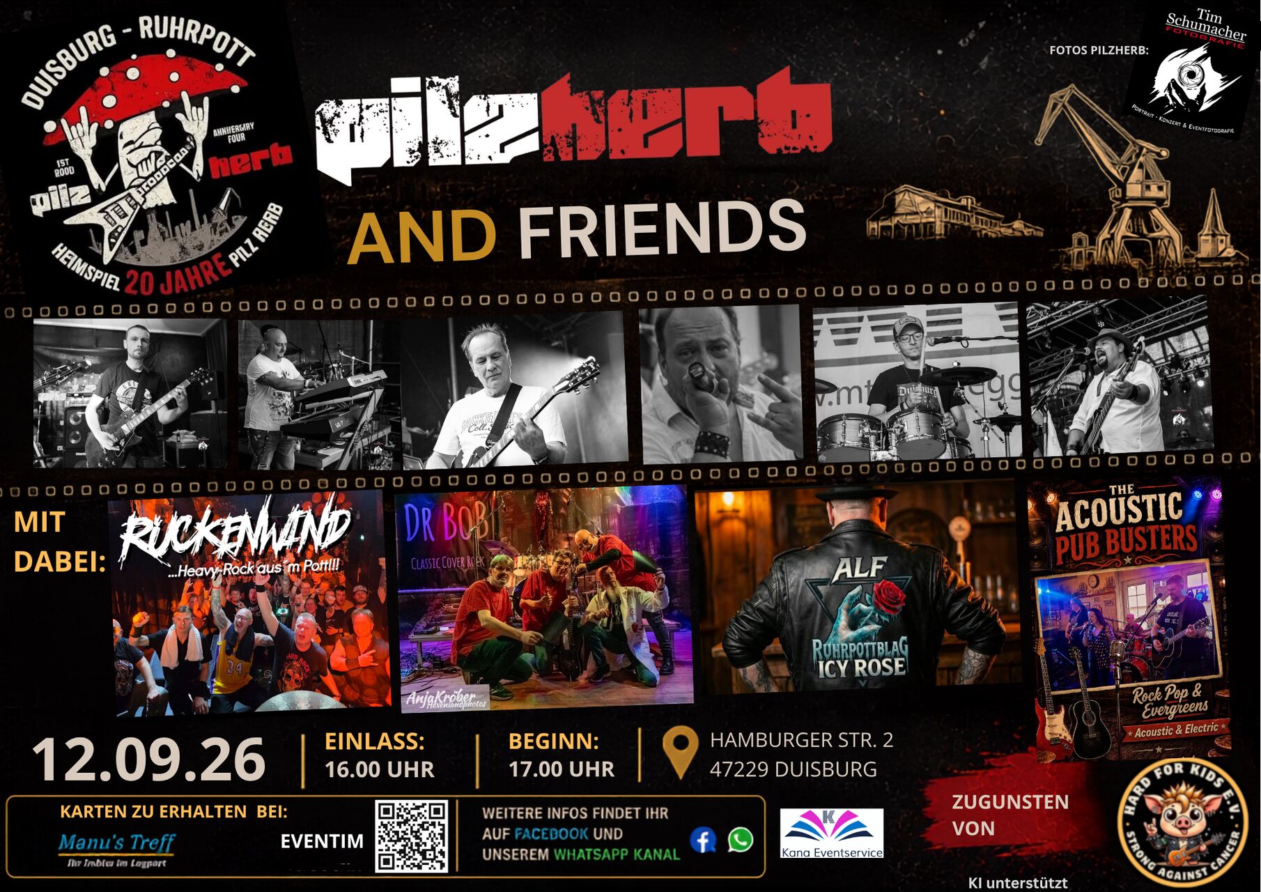 Pilzherb & Friends LIVE und Open Air im Logport