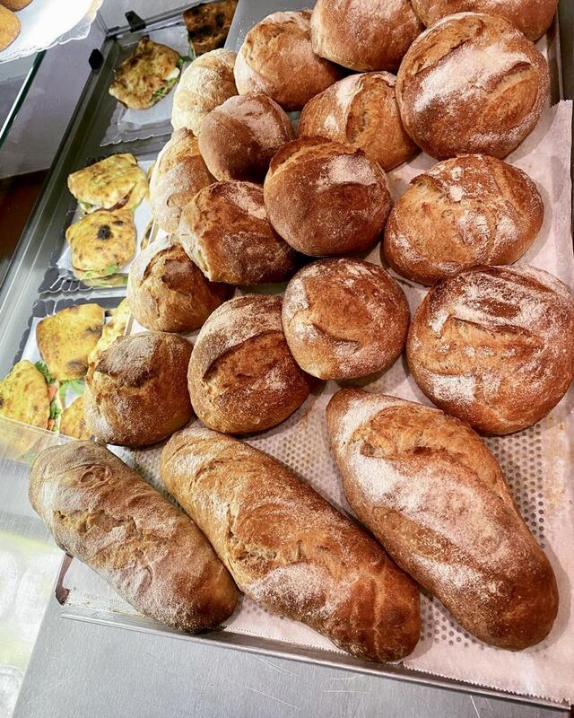 Frisches hausgebackenes Brot 