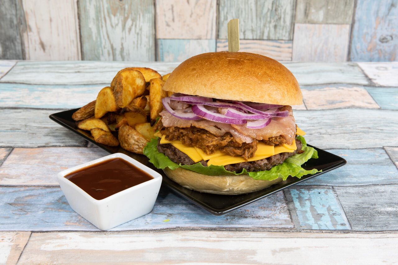 BURGER PULLED PORK 