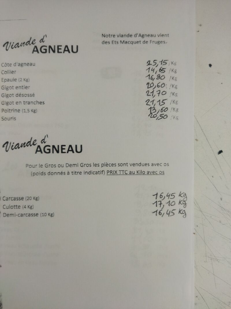 Viande d agneau 