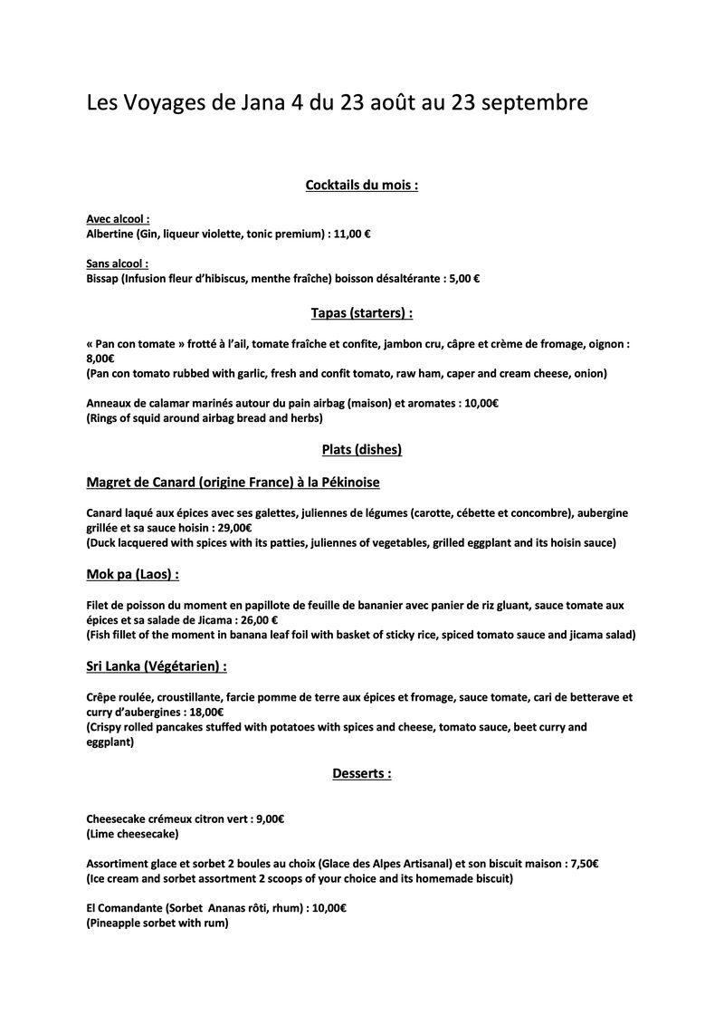 Les Voyages de Jana 4 2023