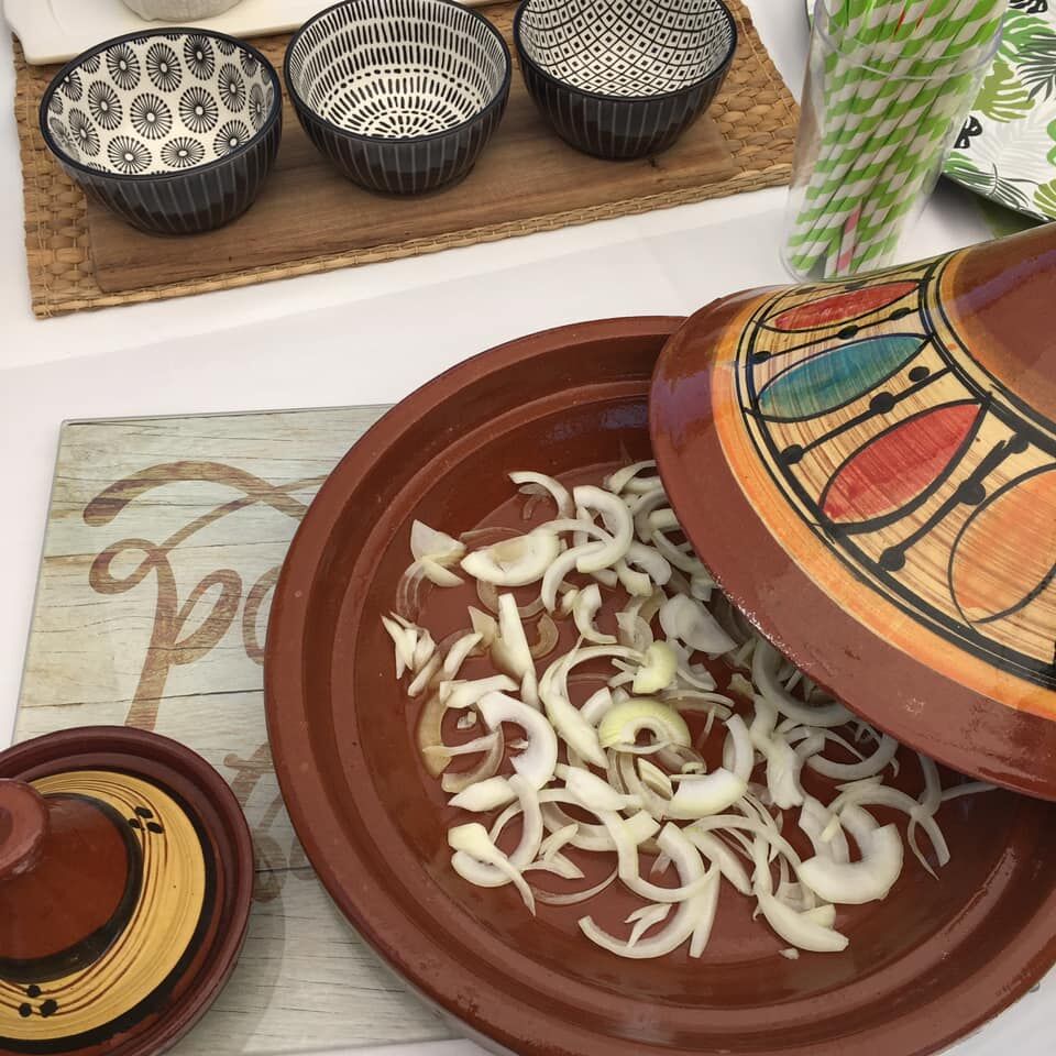 Tajine en préparation