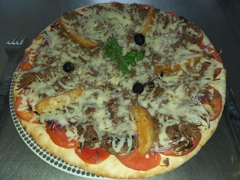 exemple de pizza maison légumes frais