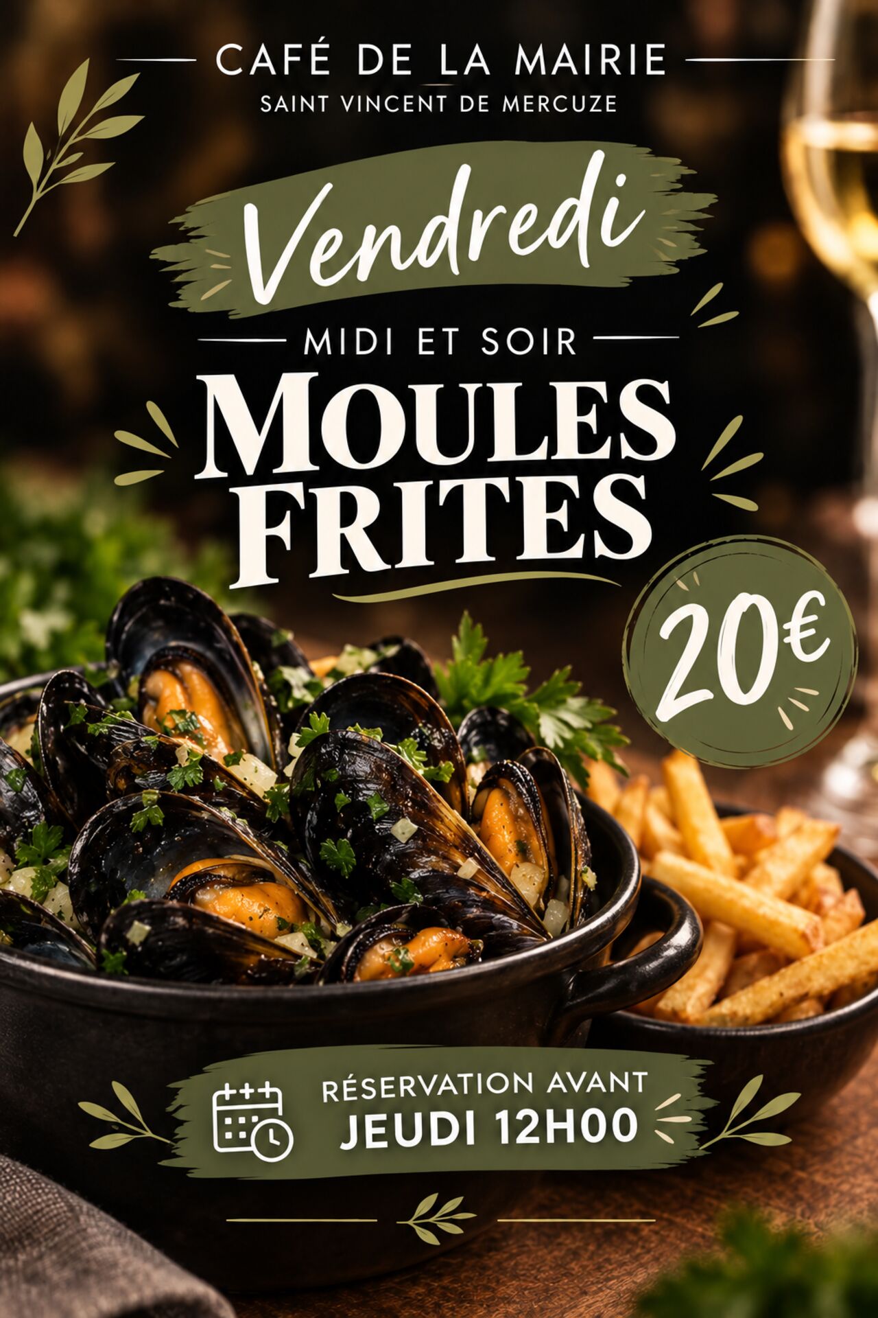 NOS MOULES FRITES !