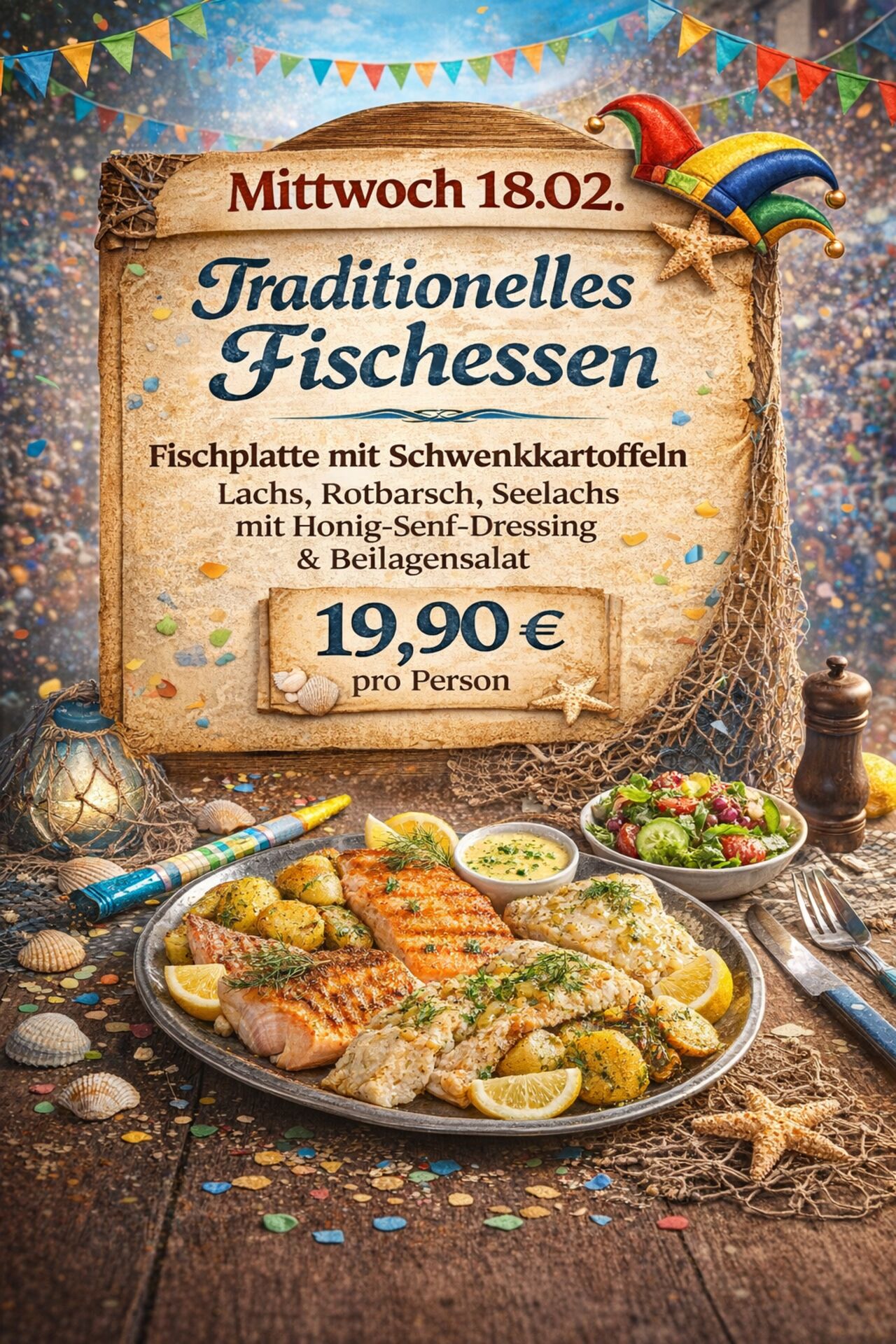 Mi. 18.02 Traditionelles Fischessen