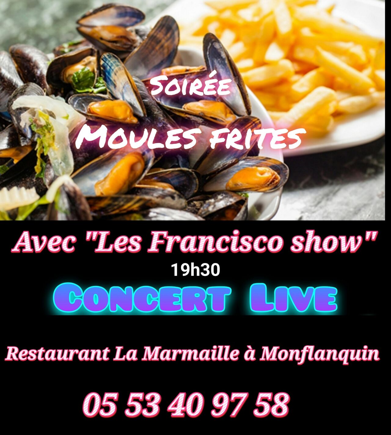 Soirée Moules-frites