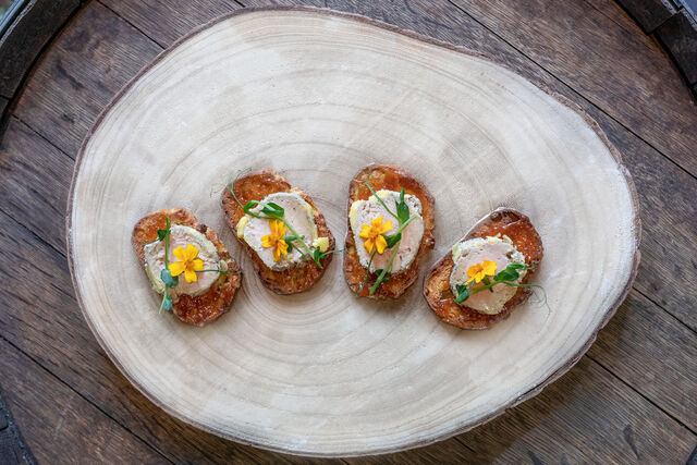 Toast foie gras façon hâpy