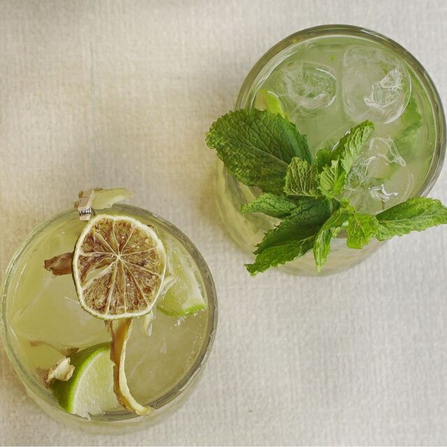 Cockteles. Pisco mojito y chilcano barrio
