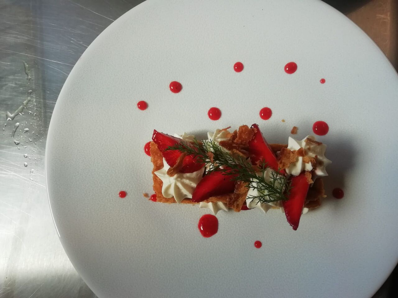 Millefeuille aux fraises du Gaec du Bruand