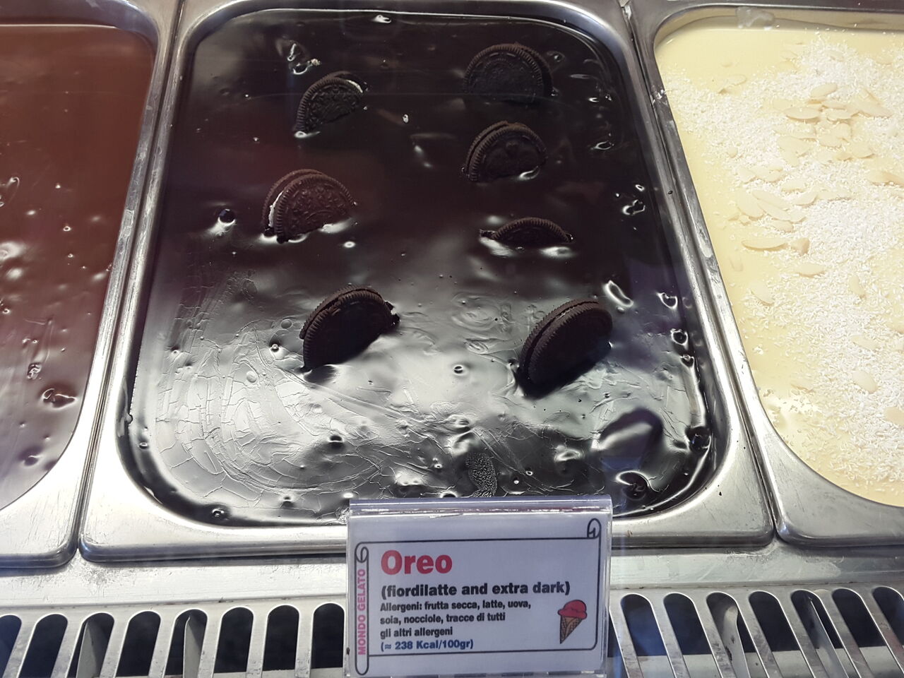 Gelato goloso al gusto Oreo