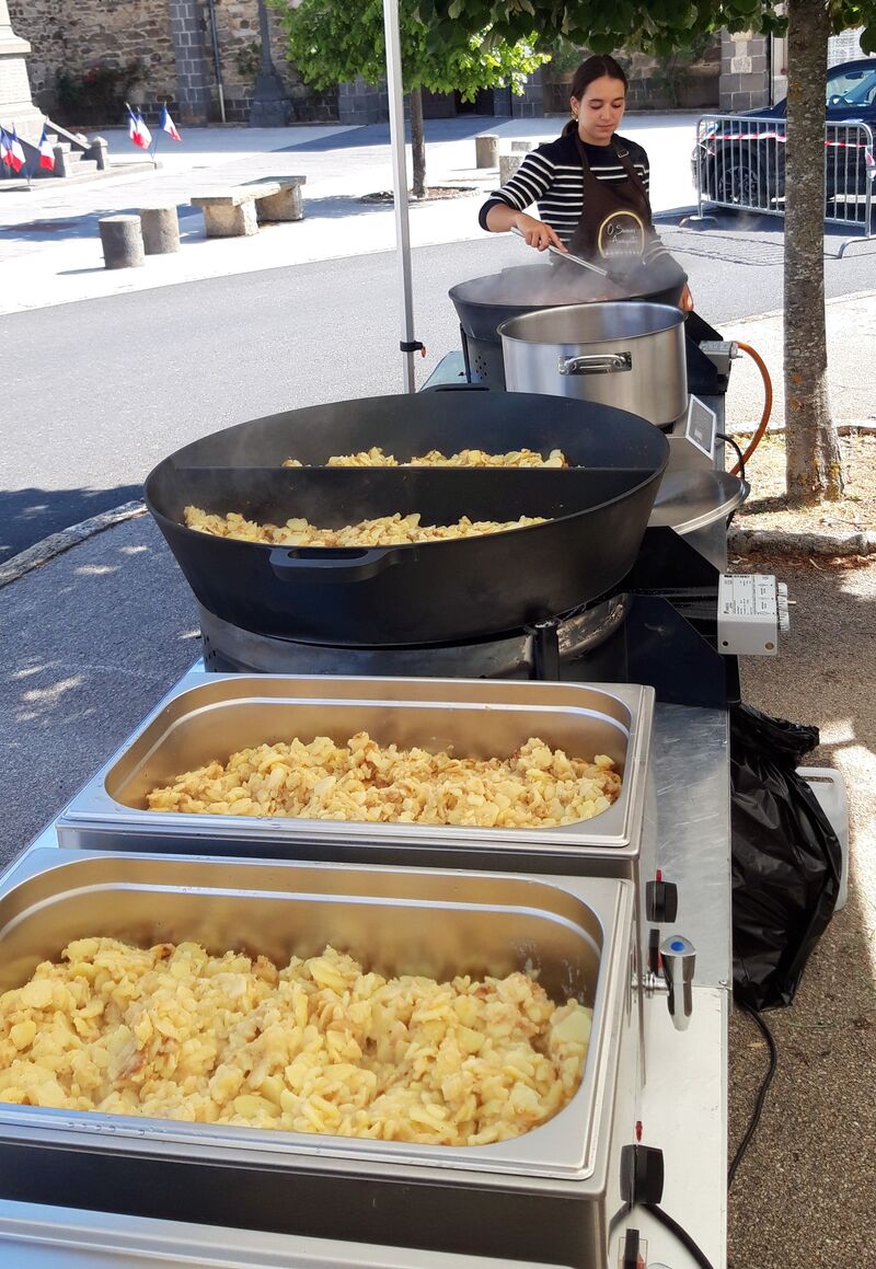 Truffade en préparation