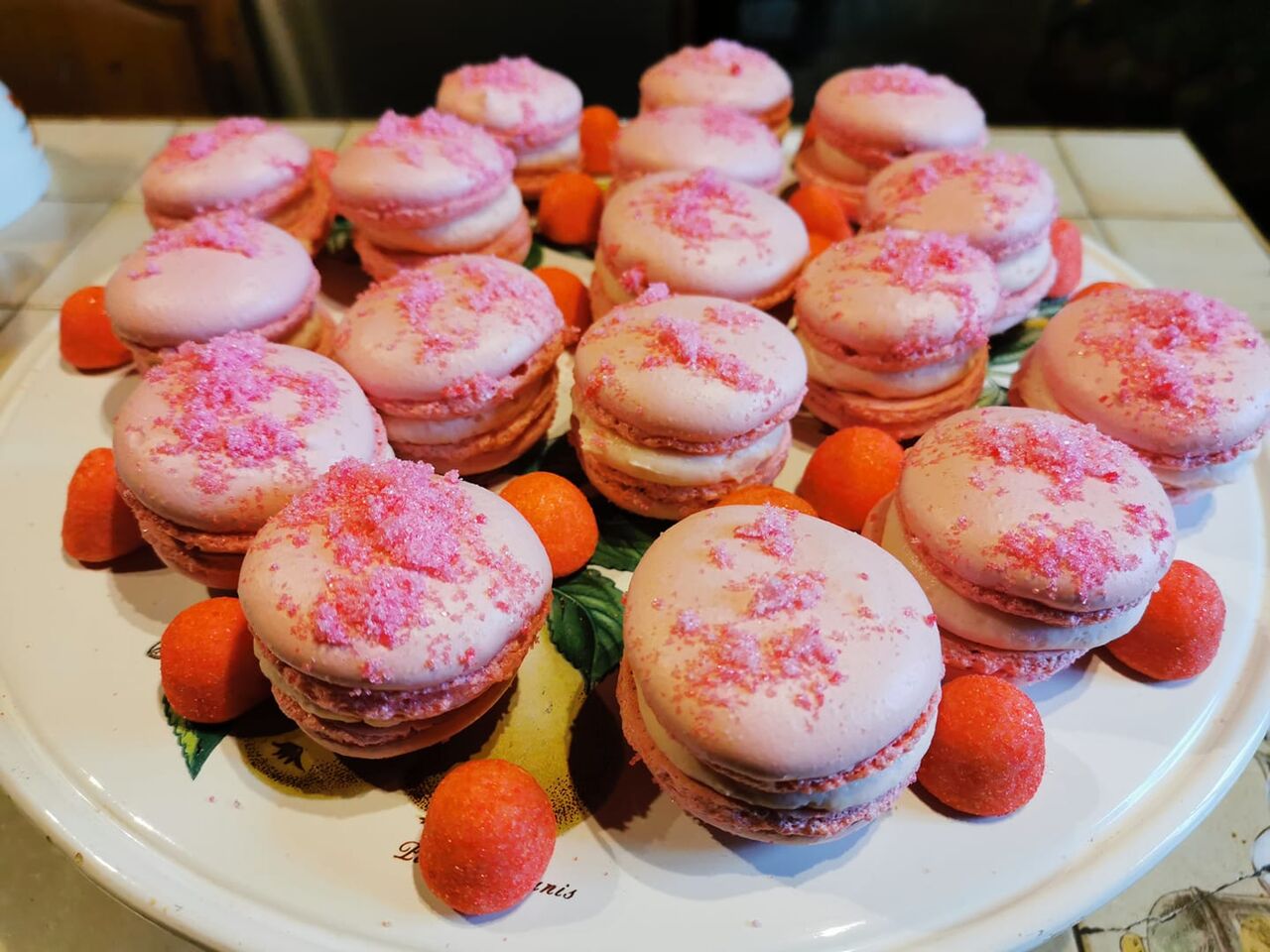 Macaron fraise tagada