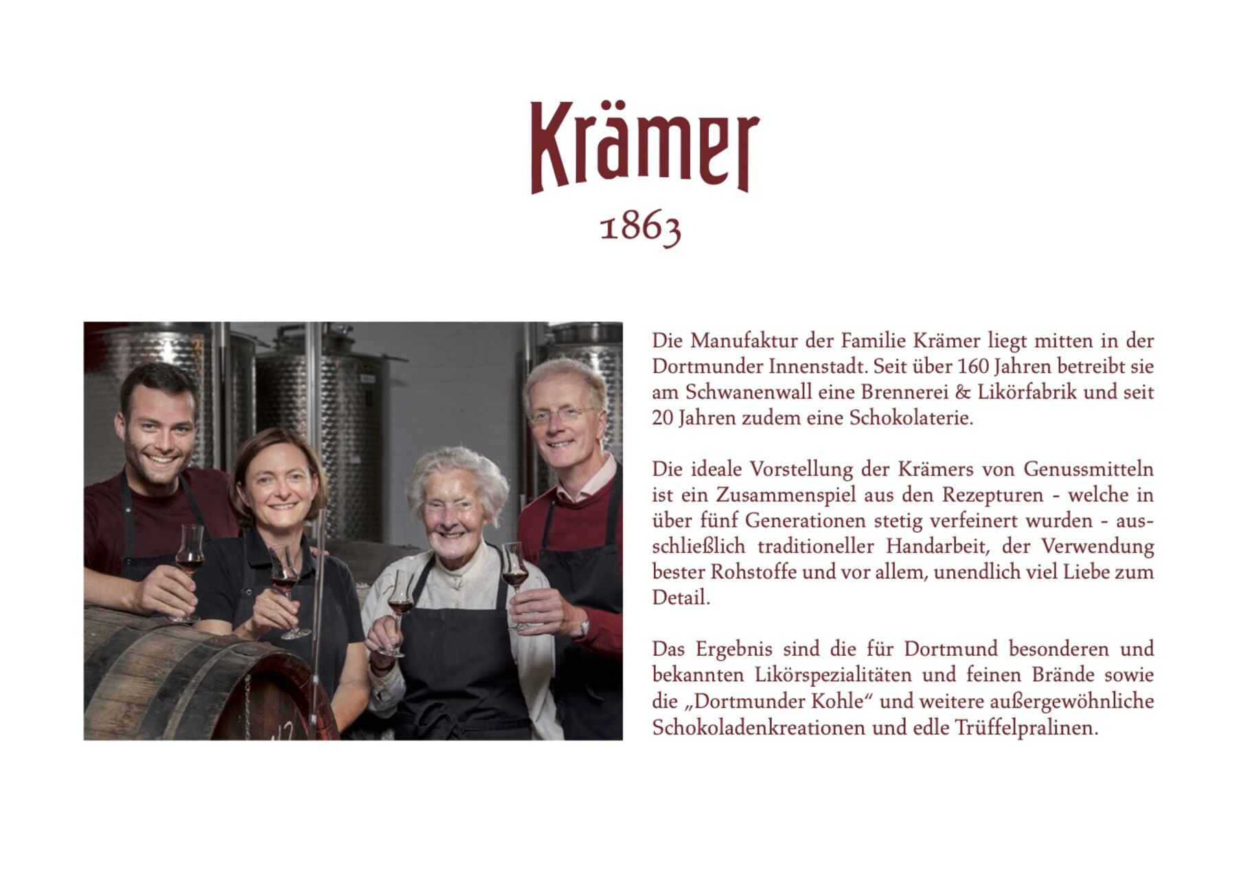 Produkte der Manufaktur Krämer