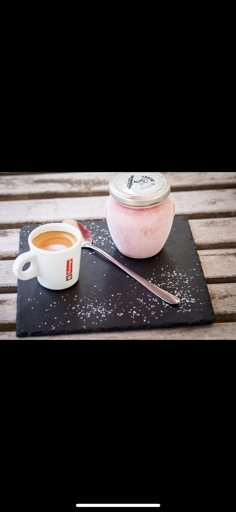 Glace tarentina et café malongo