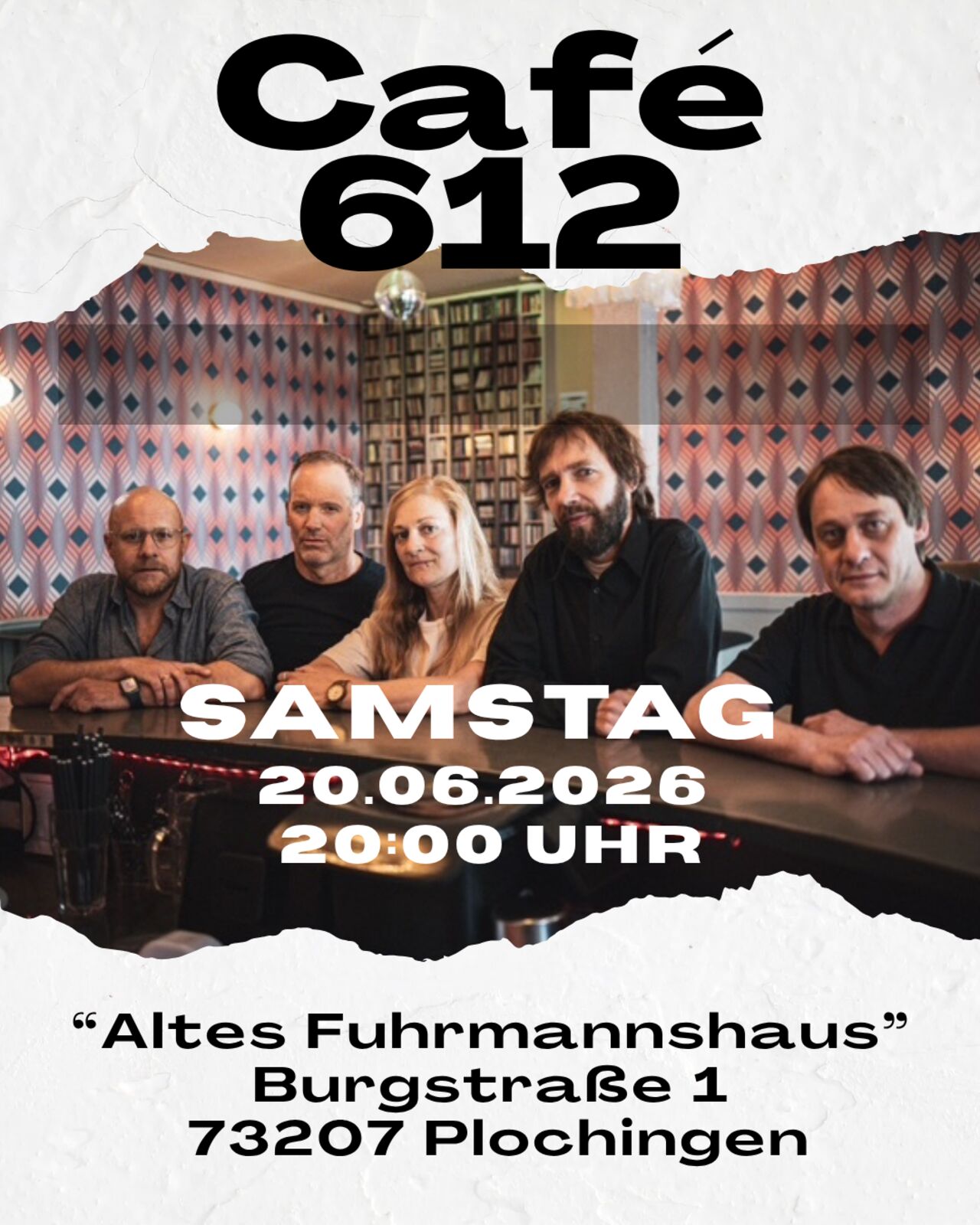 Am 20.06.26, Samstag: CAFE 612 und Fussballspiel Deutschland ab 22 Uhr