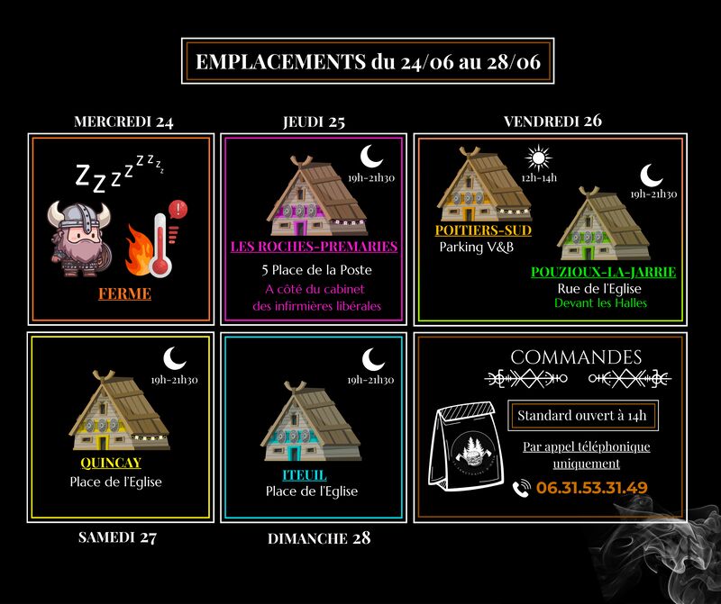📅 Planning de la semaine ! 🌿
