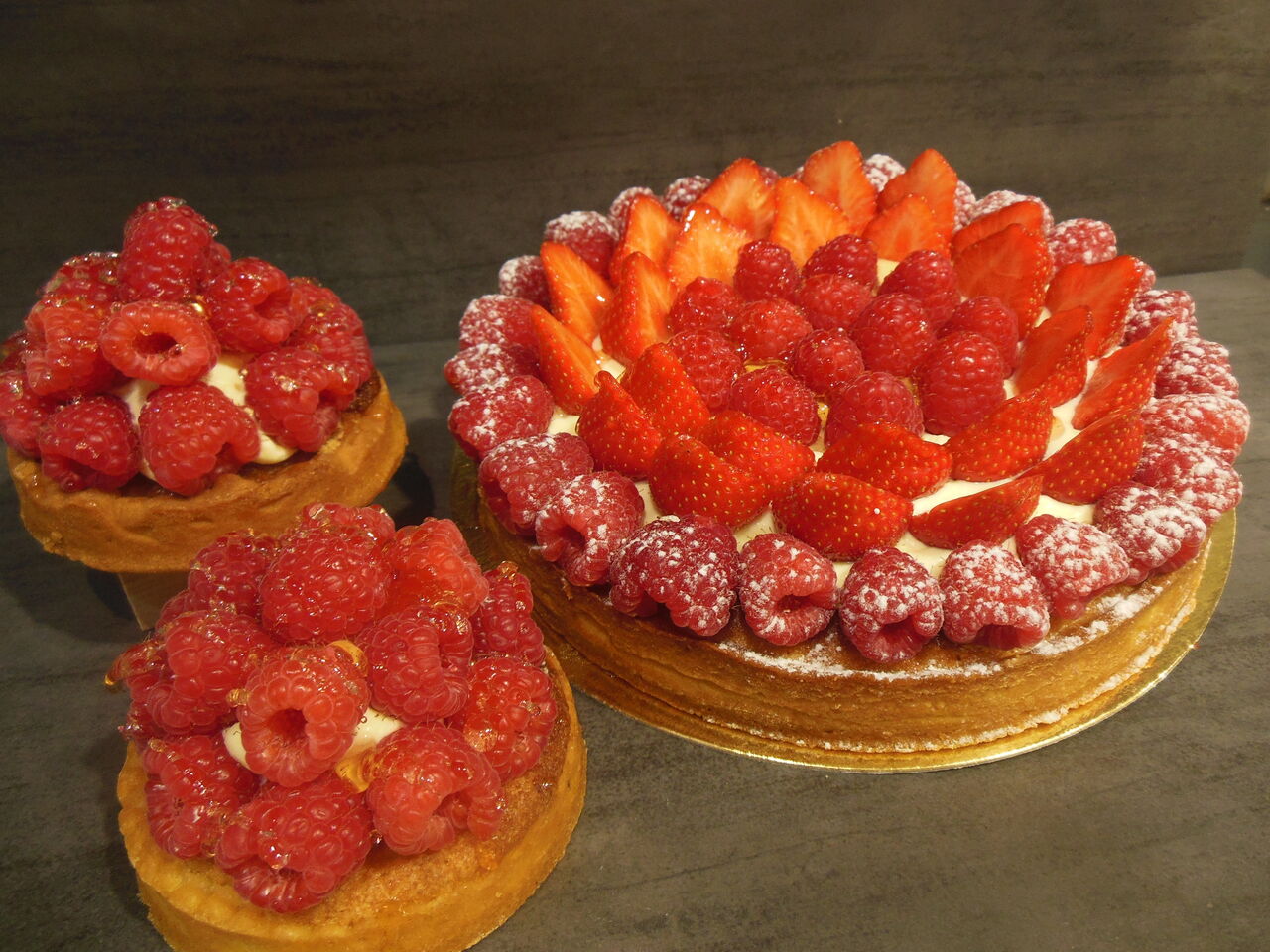 tarte framboises 
