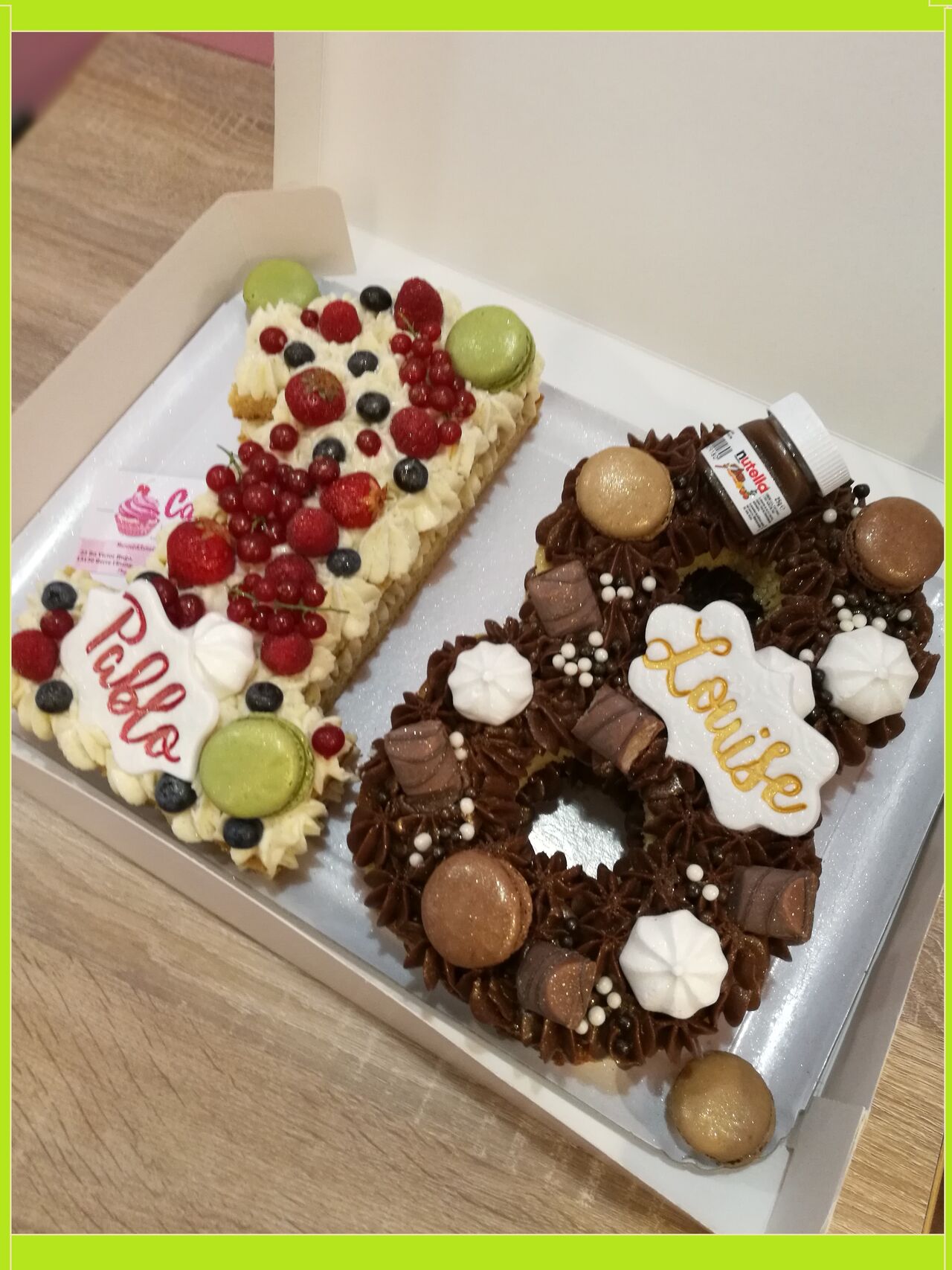 Number Cake 18 ans 2 parfums 