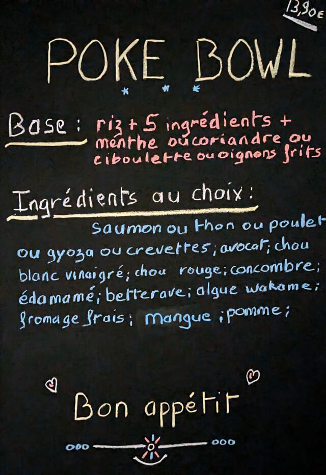 INGREDIENTS POKE BOWL