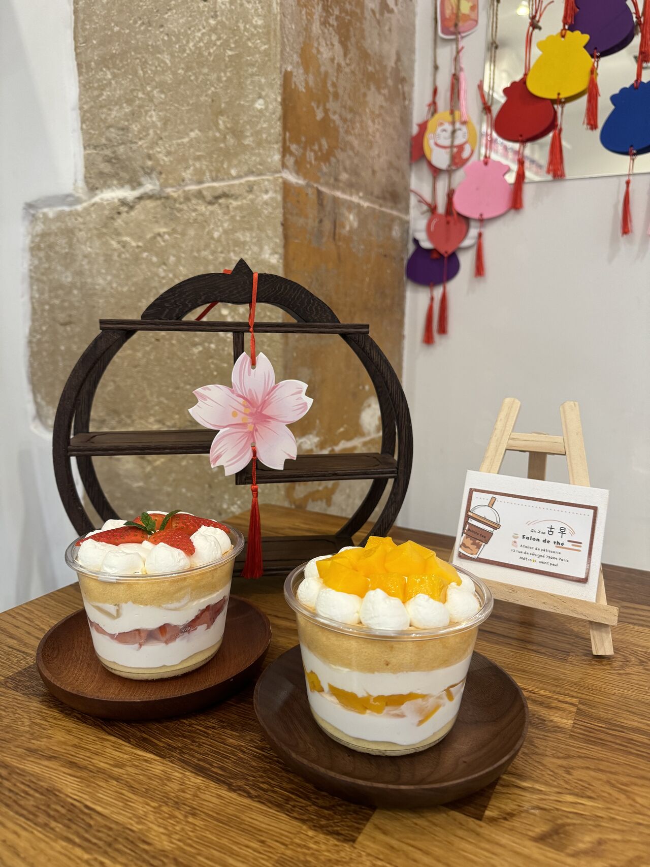 Cup Mangue Et Cup strawberry 