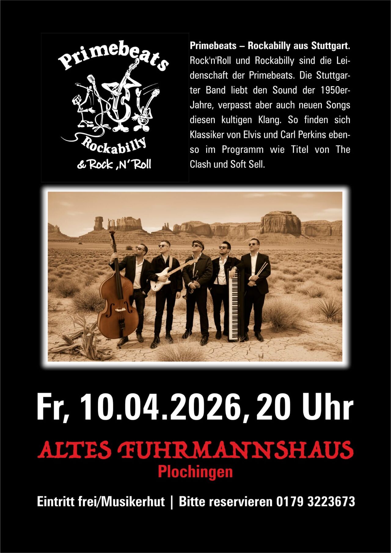 10.04.26, Freitag ab 20 Uhr: PRIMEBEATS