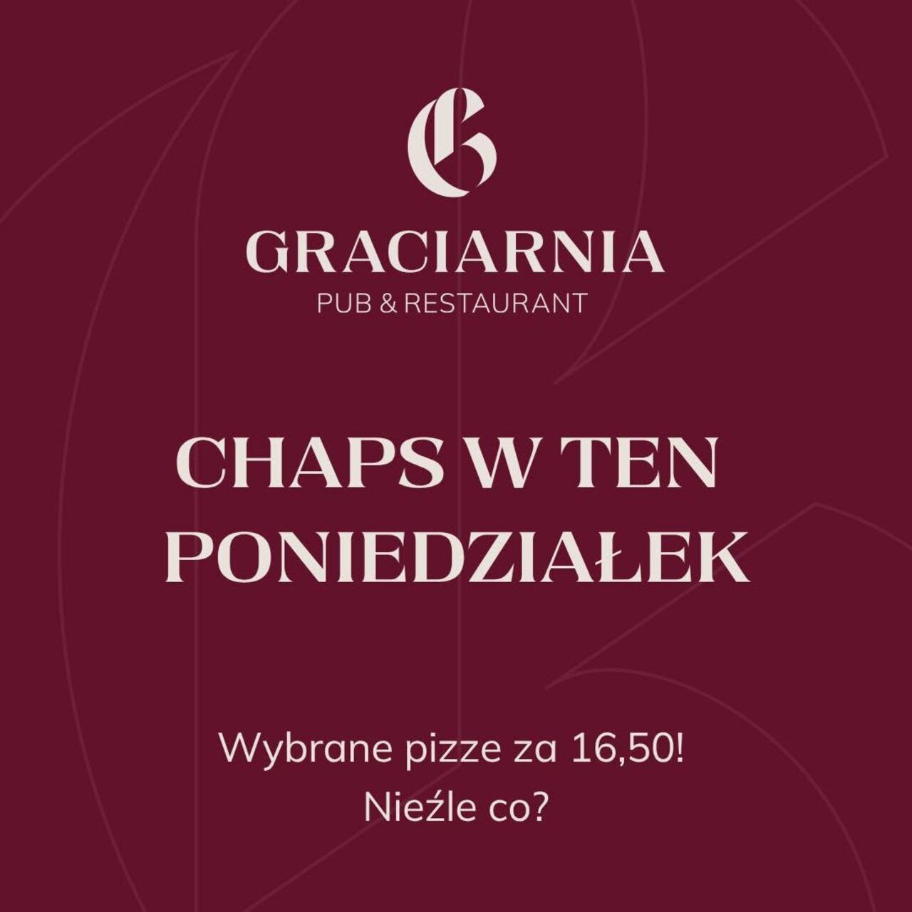 Chaps w Poniedziałek