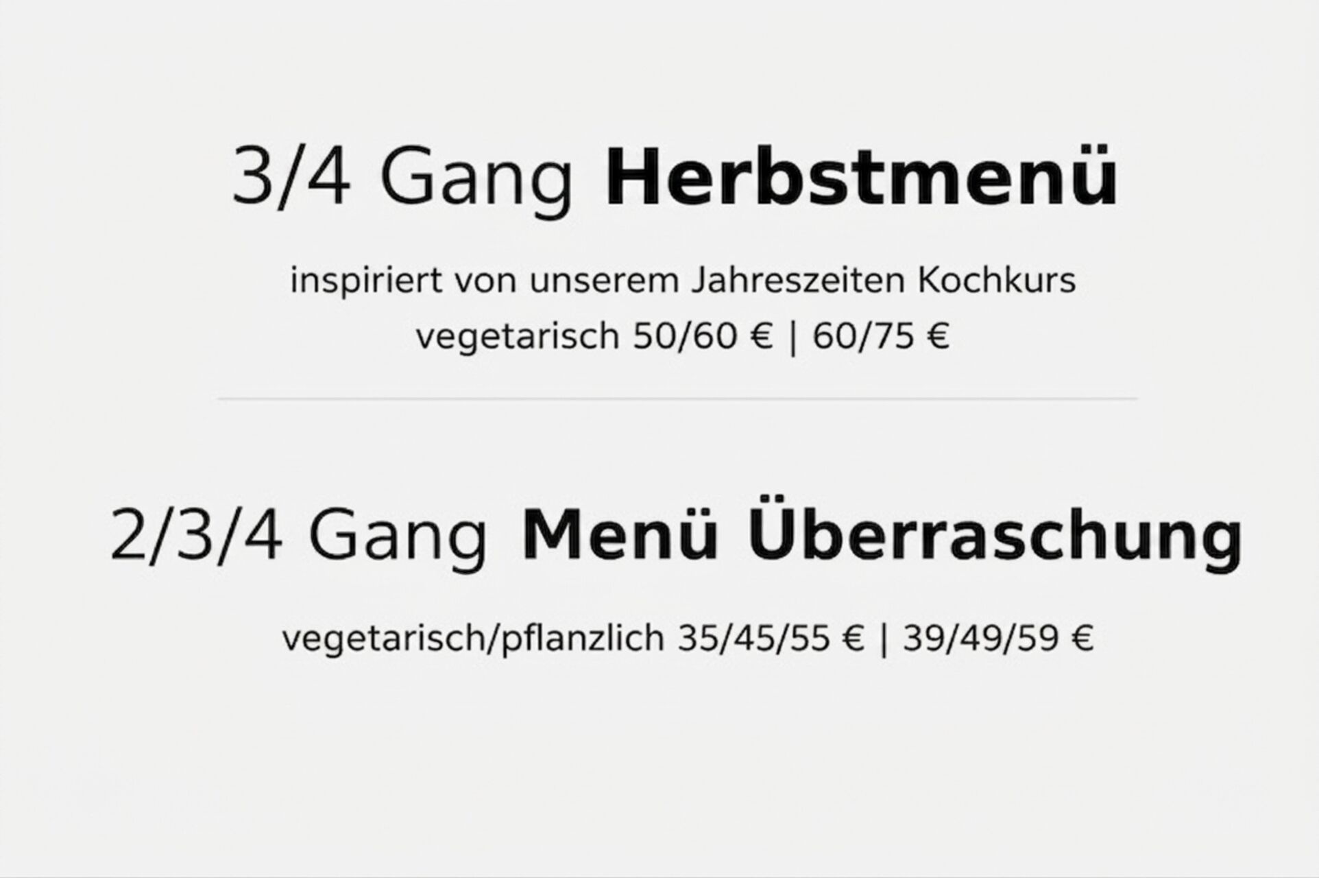 Menüabende