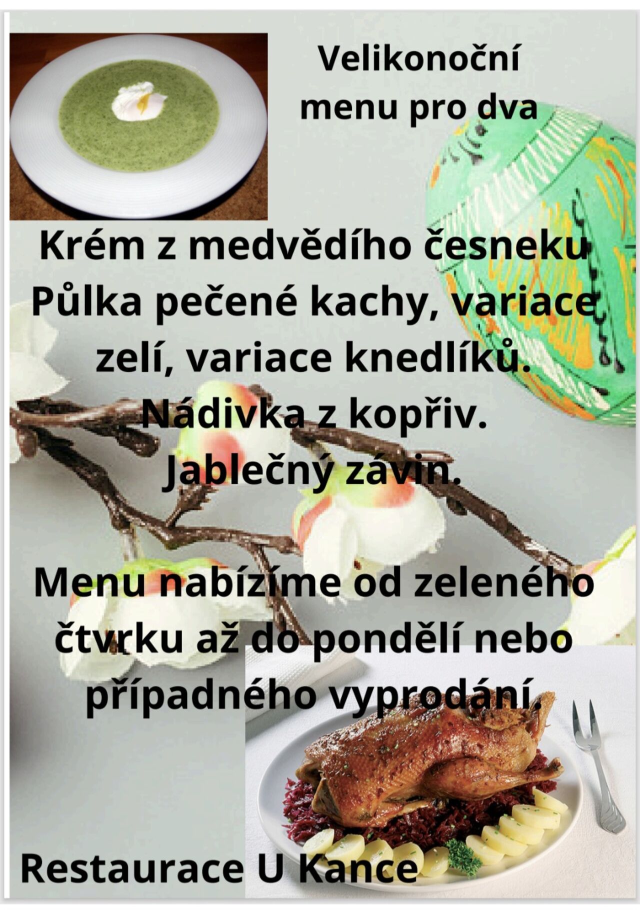 Velikonoční menu pro dva