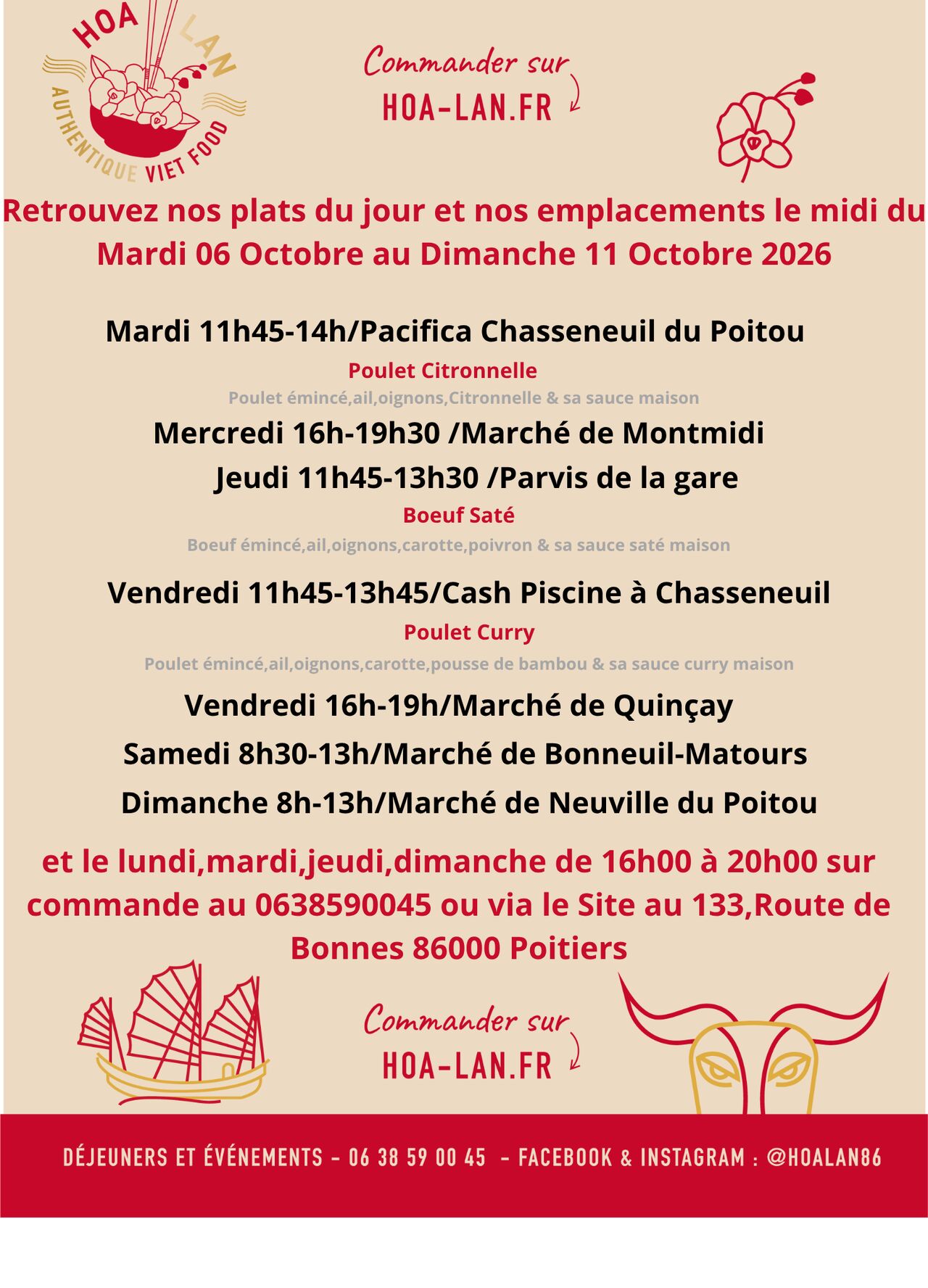Semaine du 06 au 11 Octobre 2026