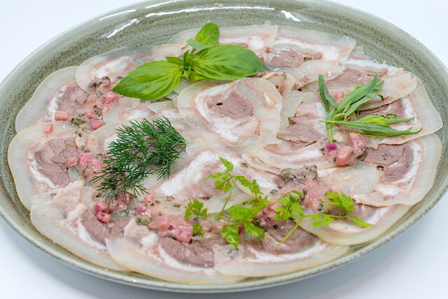carpaccio de tète de veau