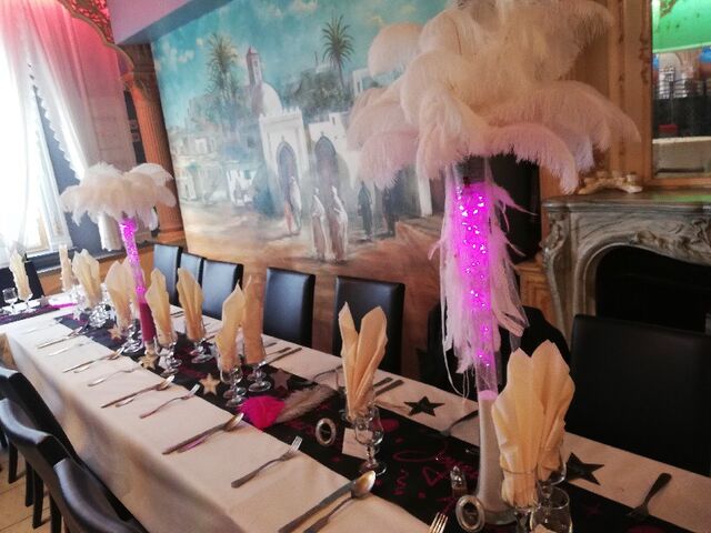 Notre restaurant relooké pour un anniversaire.