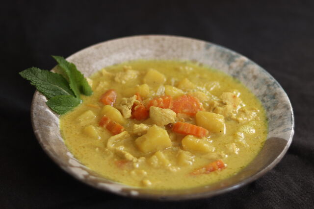 Coco curry jaune (curry doux)