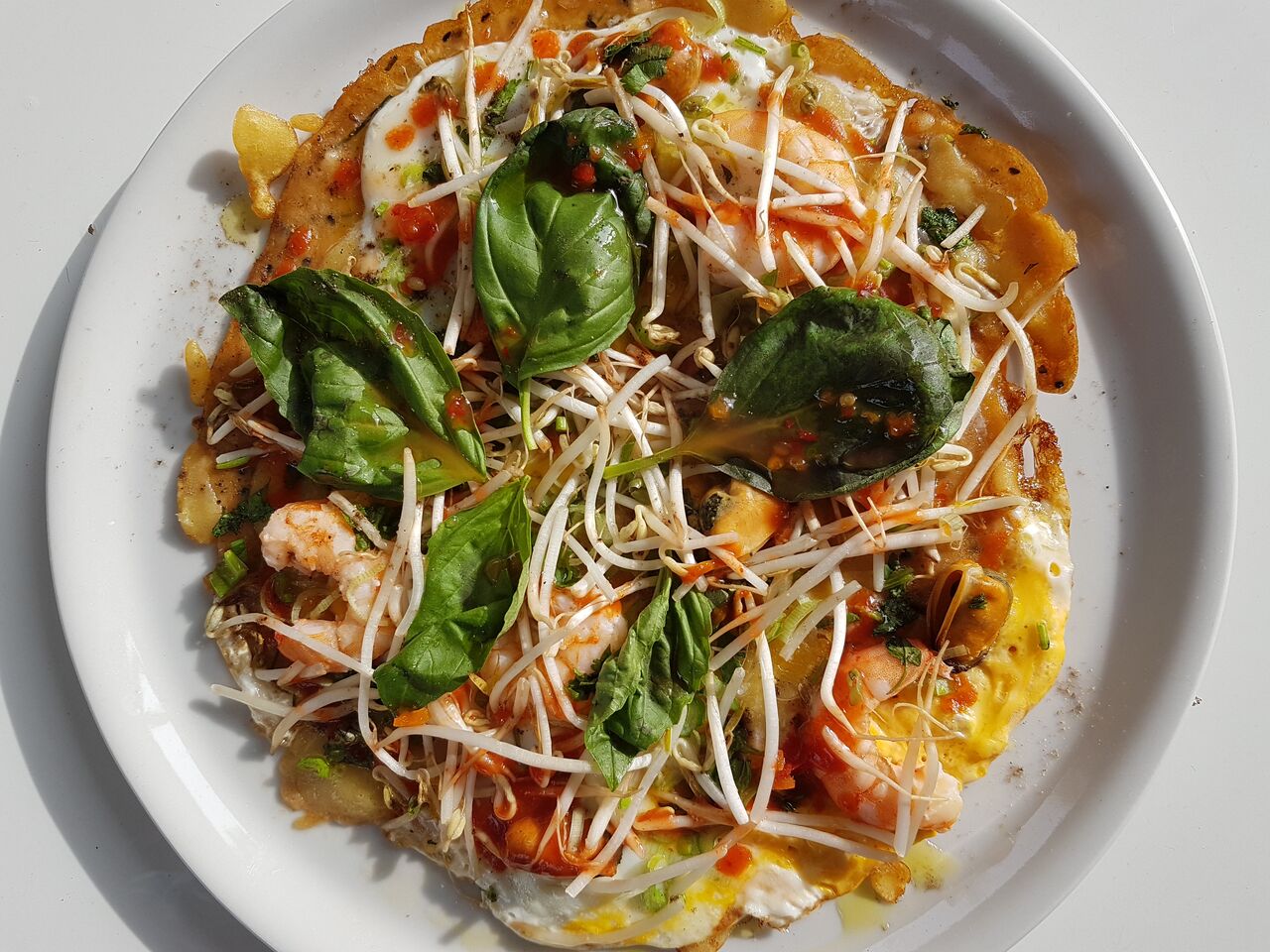 PIZZA THAI SUNSET DE MARISCO