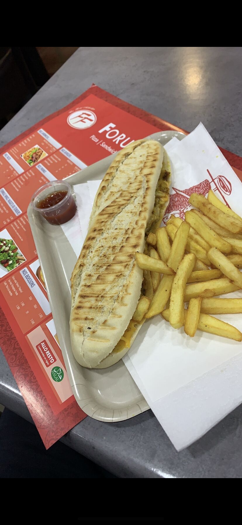 Panini avec frites 