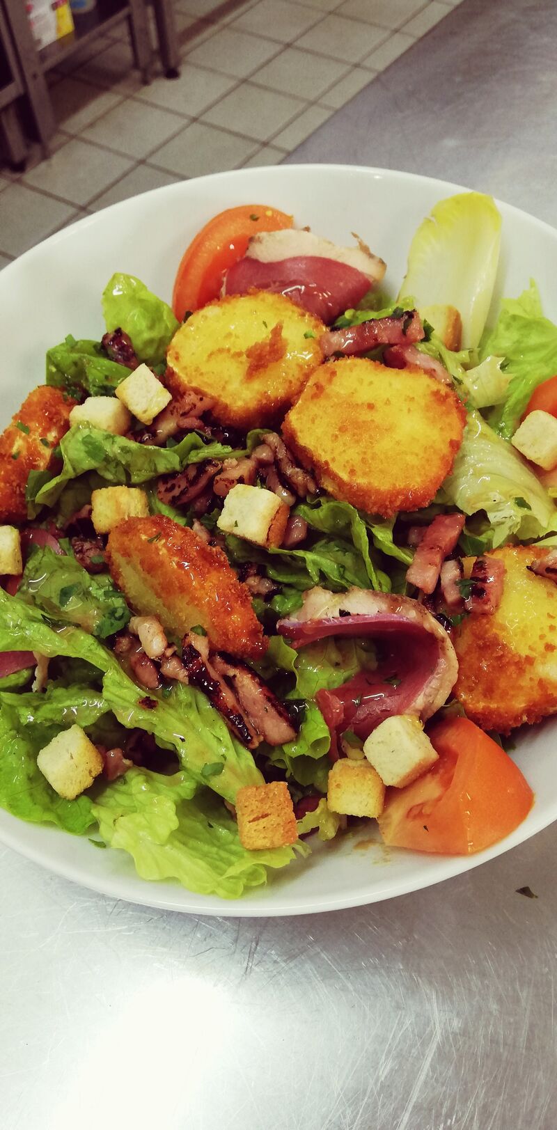 Salade de Chevre chaud 