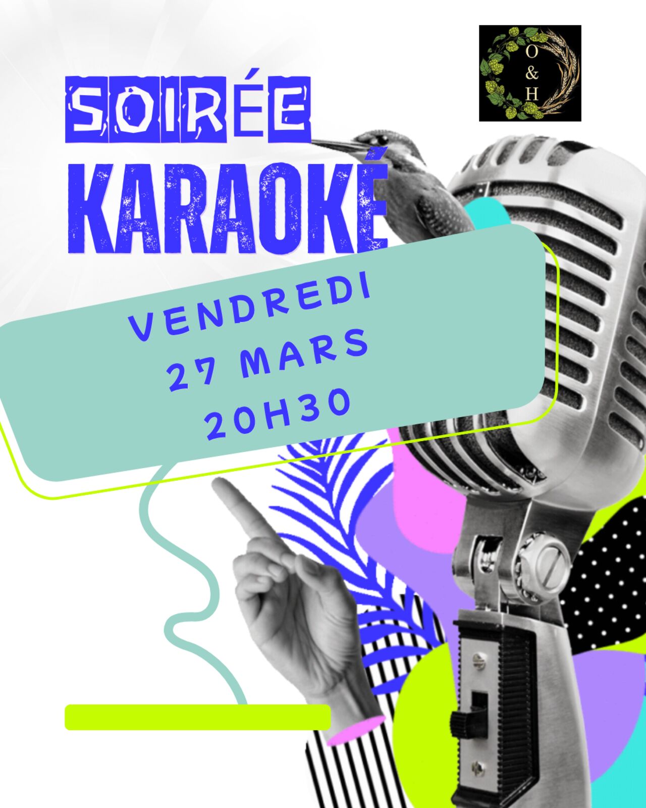 Soirée Karaoké vendredi 27 mars à 20h30