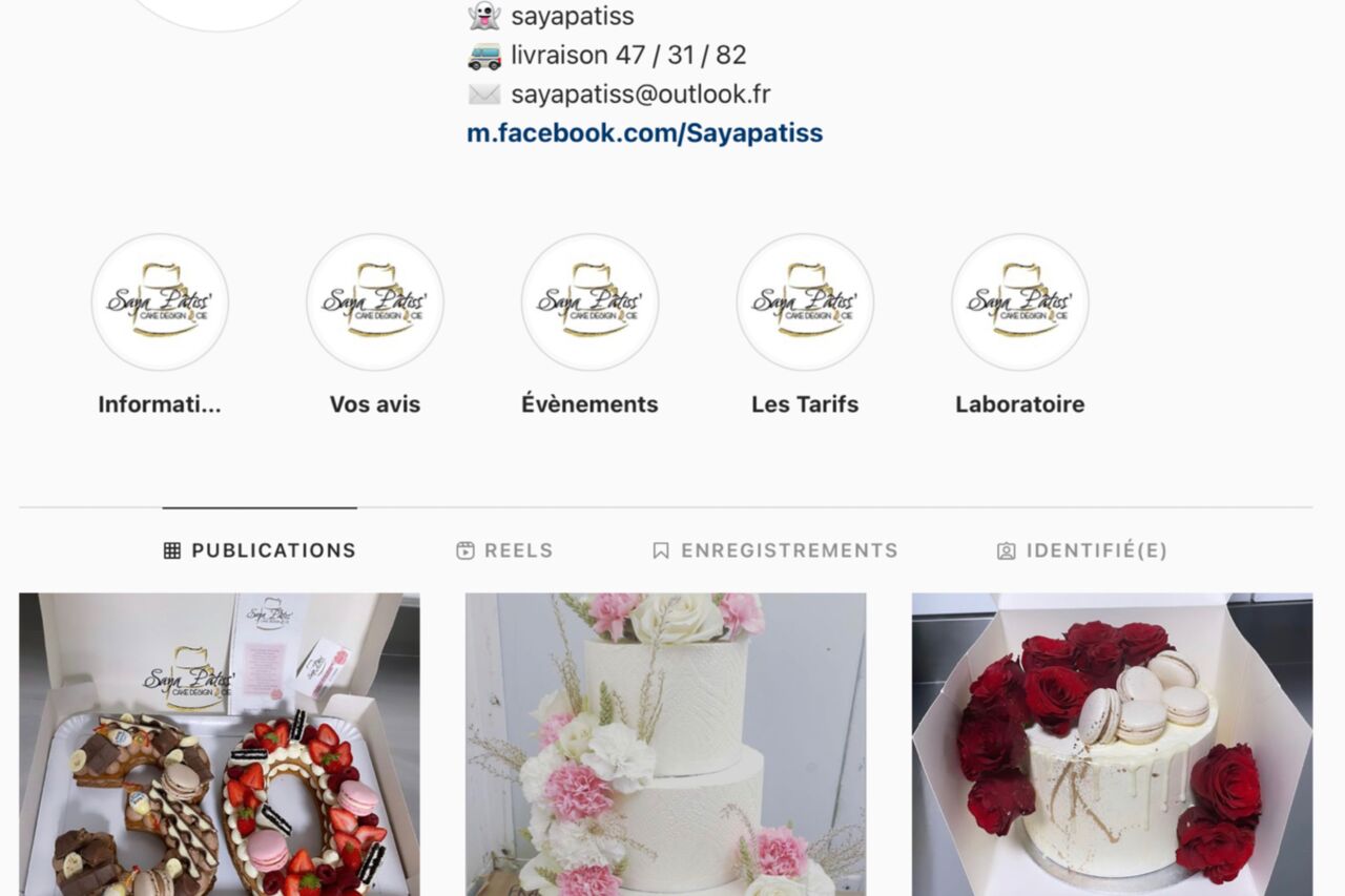 Saya Pâtiss’ sur Insta’