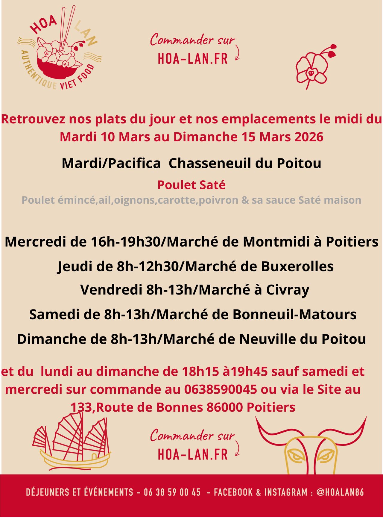 Semaine du 10 au 15 Mars 2026