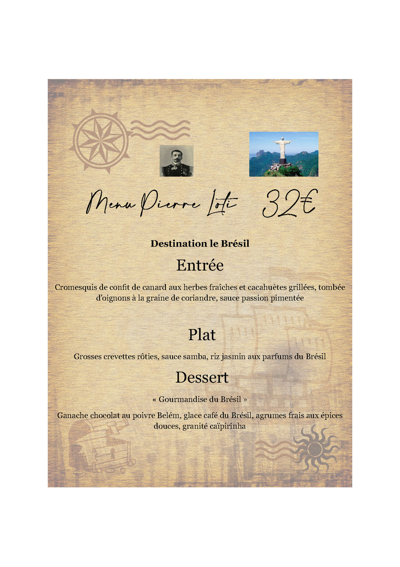 Menu Pierre Loti