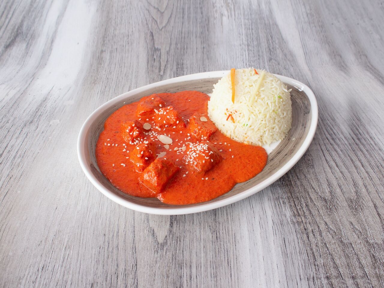 Pollo Tikka masala con Arroz