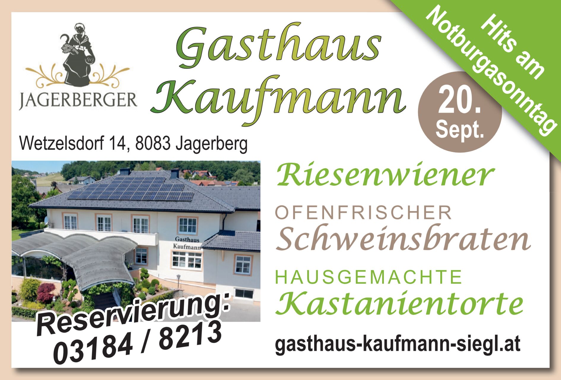 Notburgakirtag am Sonntag 20.09.2026