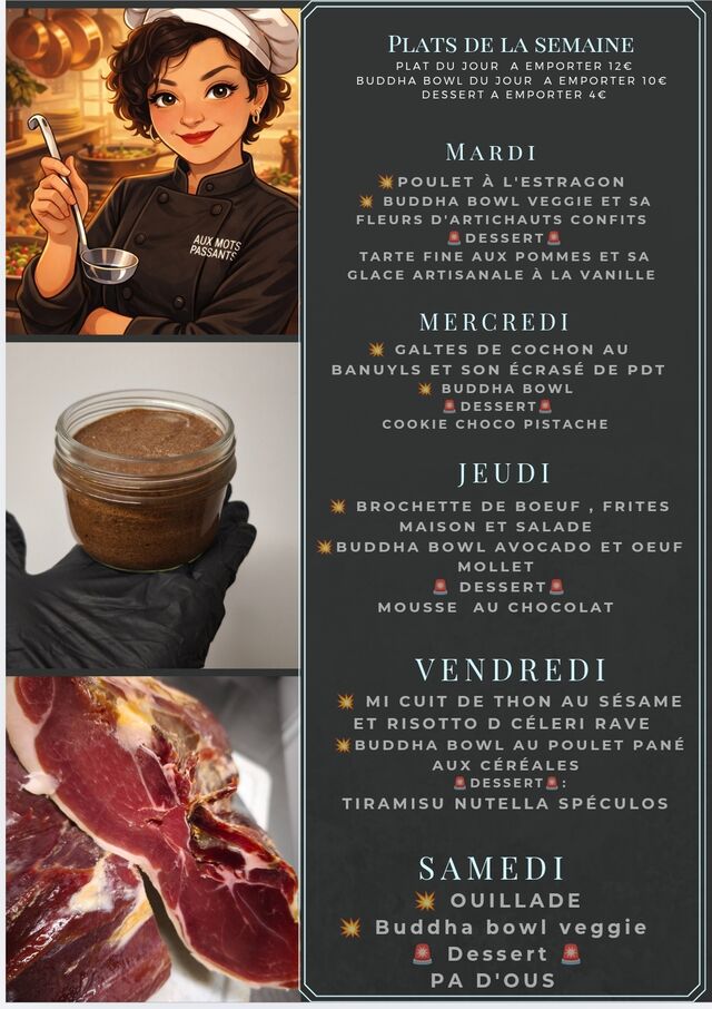 Plats du 22 au 28 février 