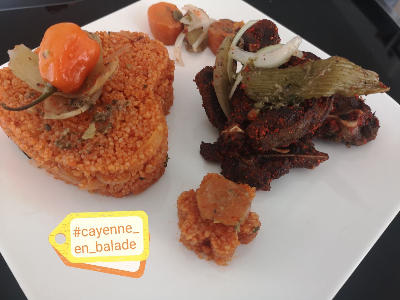 #MICHOUIMOUTON avec son #coeurdattieké et #seslegumes 