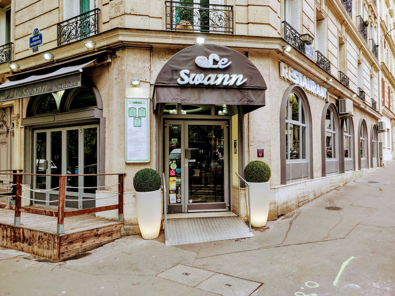 Bienvenue au restaurant français le Swann
