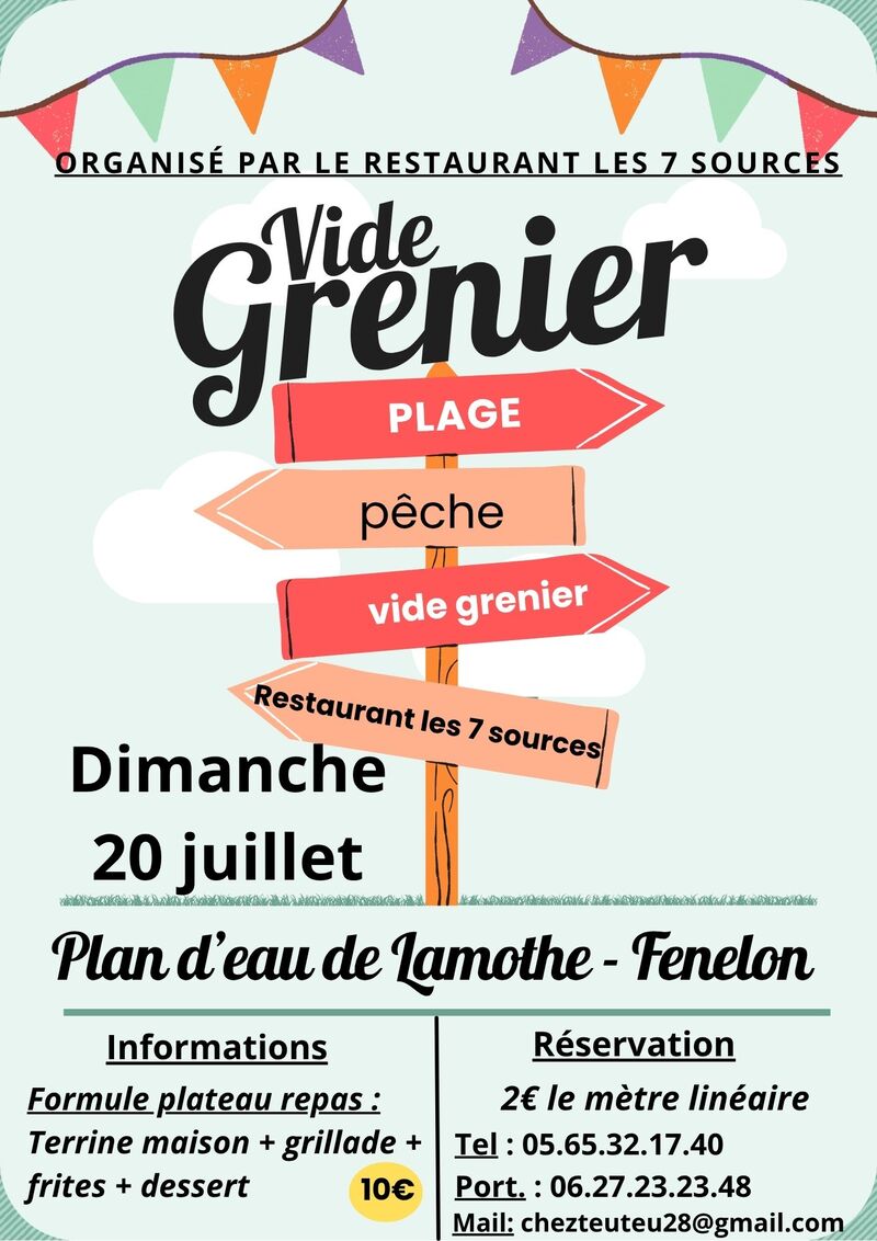 brocante du 20 juillet 2025