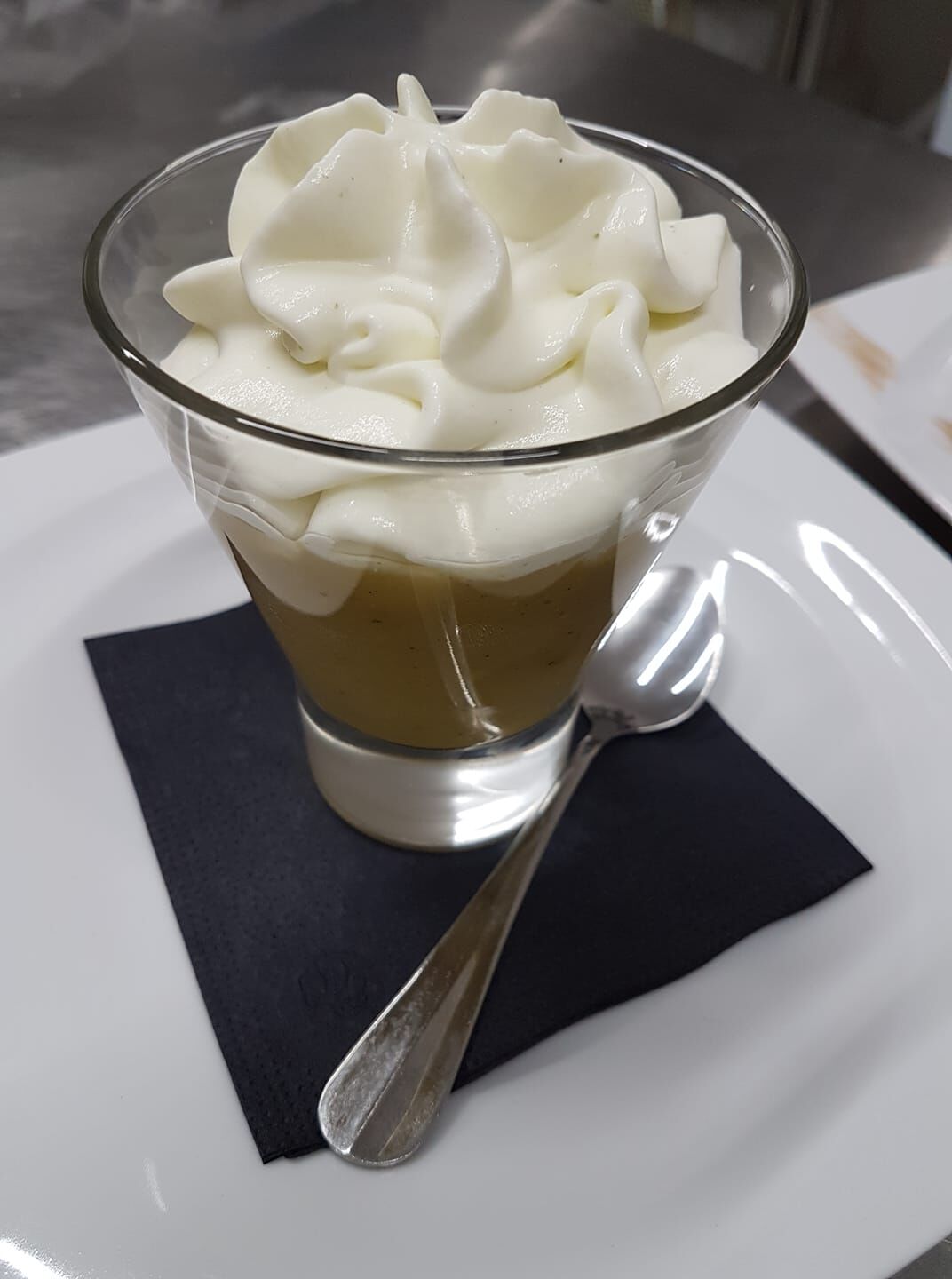 Gaspacho de courgette et chantilly de chèvre