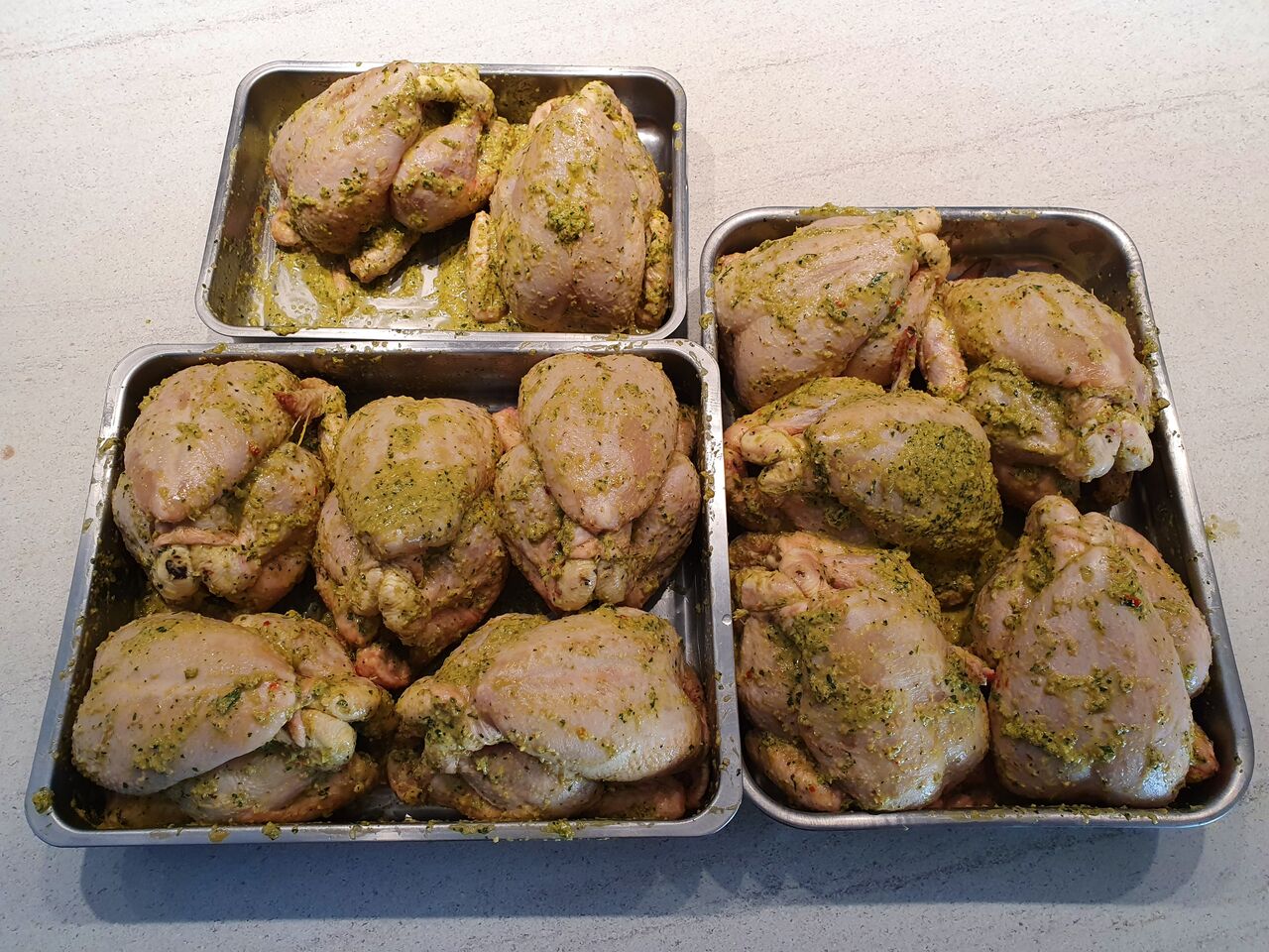 Poulets marinés